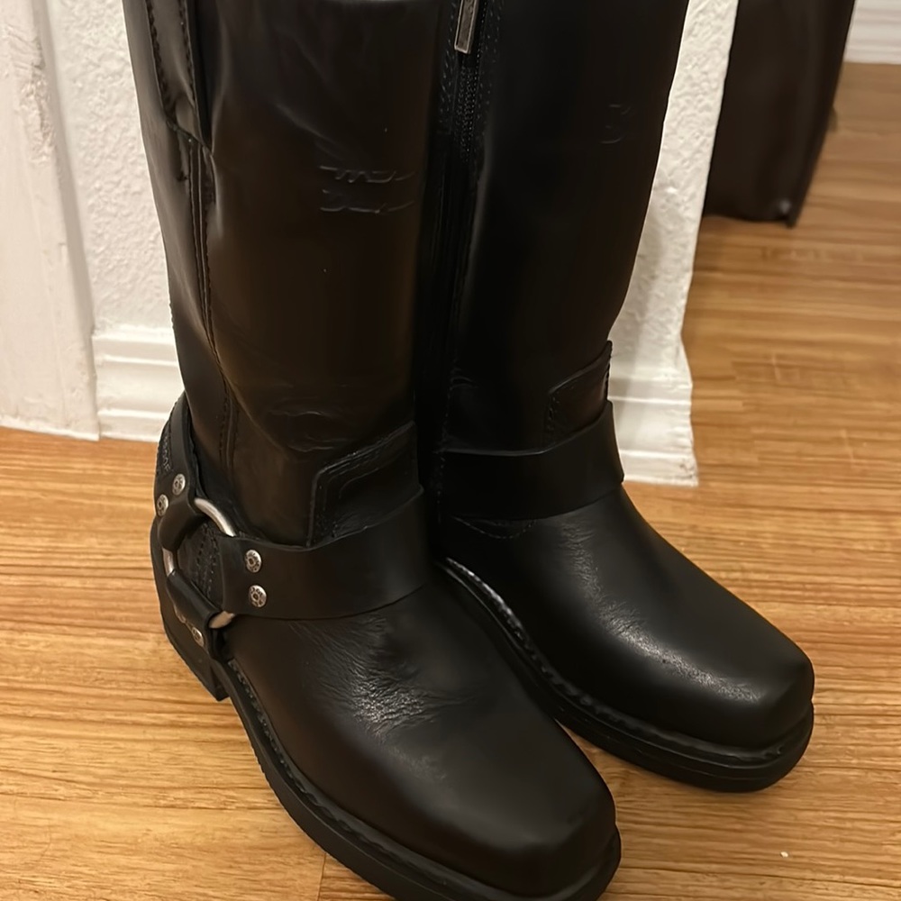 Harley Davidson biker boots Size 3